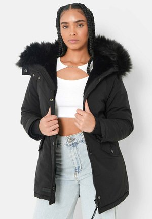 Sixth June FUR - Wintermantel - black