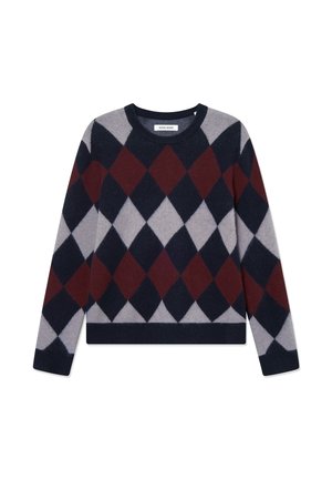 DOUBLE A BY W.W. JAN CREW NECK - Džemper - decadent gray check