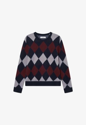 DOUBLE A BY W.W. JAN CREW NECK - Džemper - decadent gray check