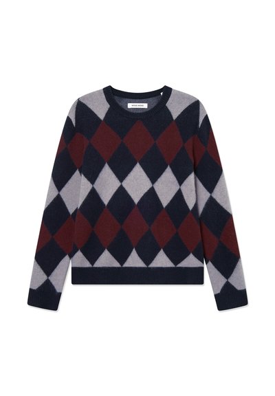 WOOD WOOD WWJAN CREW NECK - Pullover - decadent gray check