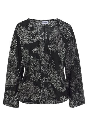 3/4 ARM - Bluse - schwarz weiß bedruckt