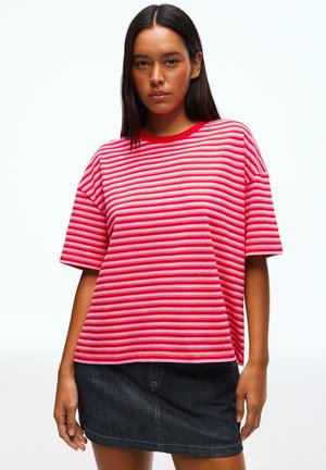 BOXY FIT - Tričko s potlačou - light pink