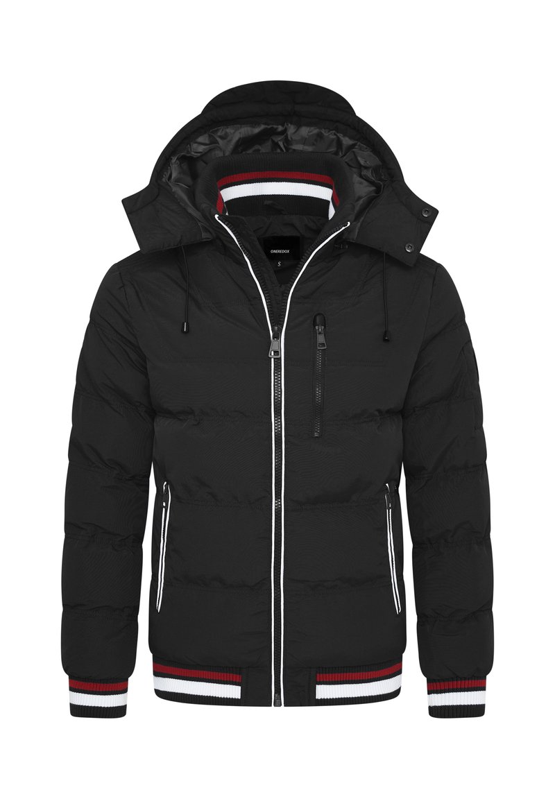 One Redox Winterjacke - black red