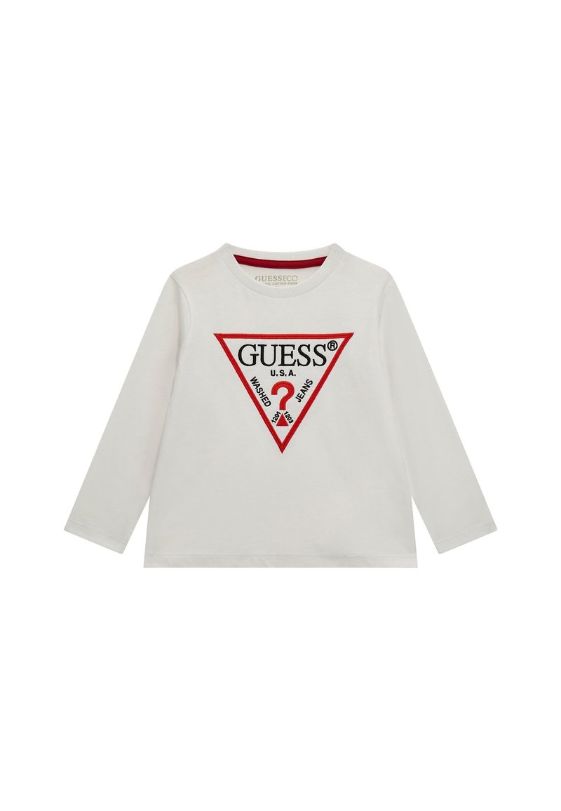 Guess LOGO-DREIECK - Pikkade varrukatega topp - weiß