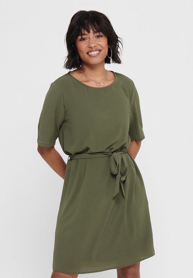 JDY JDYANNA DRESS - Jurk - cloud dancer/medieval blue/crème JDY JDYANNA DRESS - Jurk - cloud dancer/medieval blue/crème