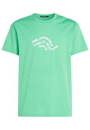 KARL LAGERFELD WAVE LOGO - T-shirt print - summer green