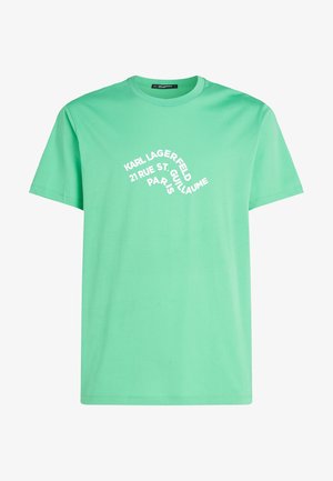 KARL LAGERFELD WAVE LOGO - T-Shirt print - summer green