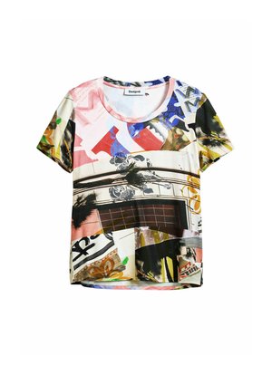 Desigual COLLAGE PRINT  - Print T-shirt - multi-coloured