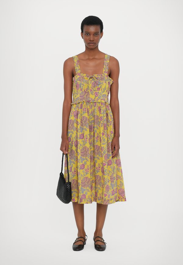 CALLA  - Shirt dress - citron floral4