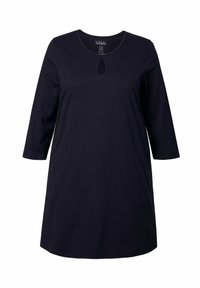 KEYHOLE CUTOUT 3/4 SLEEVE - Pitkähihainen paita - black