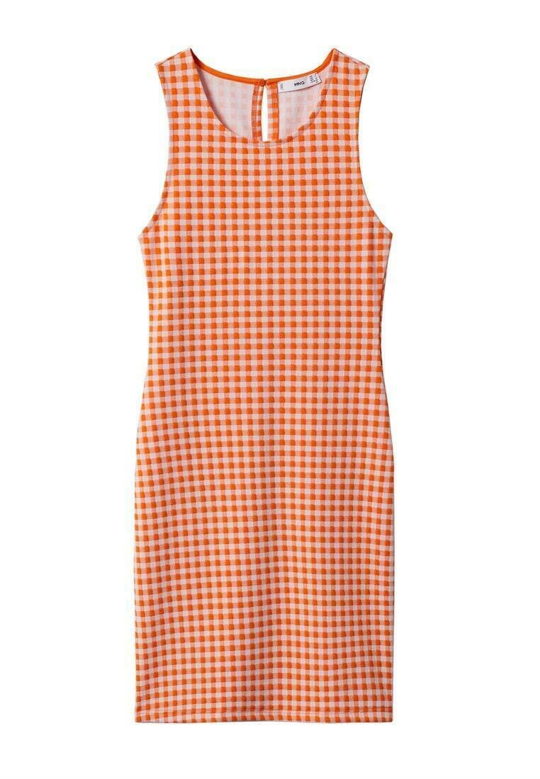 Mango Etui-jurk oranje