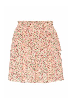 AMERICANDREAMS SALLY SHORT SKIRT - Jupe trapèze - light pink flower