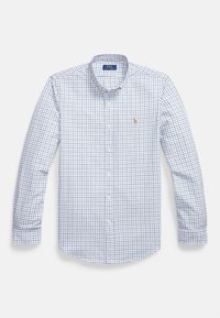 SLIM FIT TATTERSALL OXFORD SHIRT - Majica - white/blue