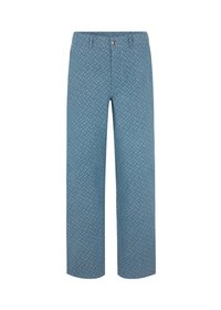 HENNESY - Široké nohavice - structured medium blue