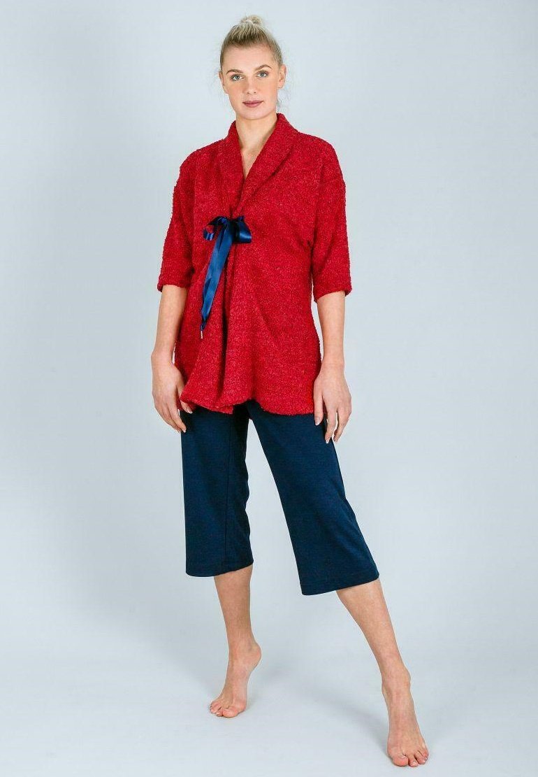 Damen Nachthemden | Charmor -since 1938- BOUCLÉ Bademantel red/rot - NZ83185 Damen Nachthemden | Charmor -since 1938- BOUCLÉ Bademantel red/rot - NZ83185