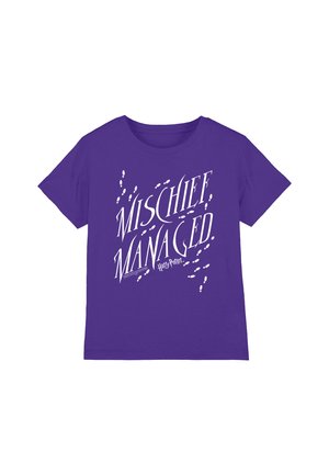 Cotton Soul, HARRY POTTER MISCHIEF MANAGED 4 UNISEX - T-Shirt print - purple