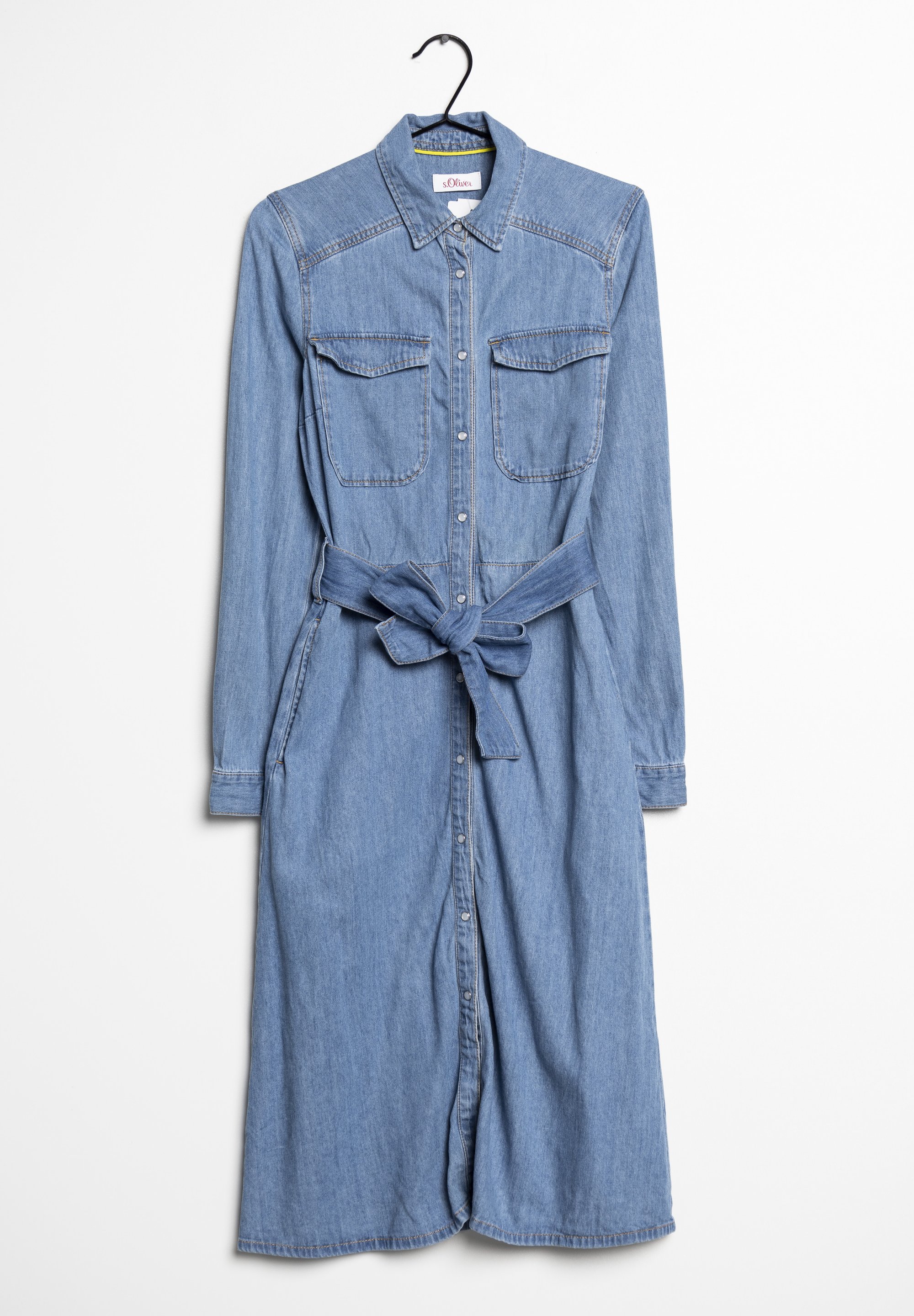 s oliver denim dress Shirt dress in a denim look - Blue