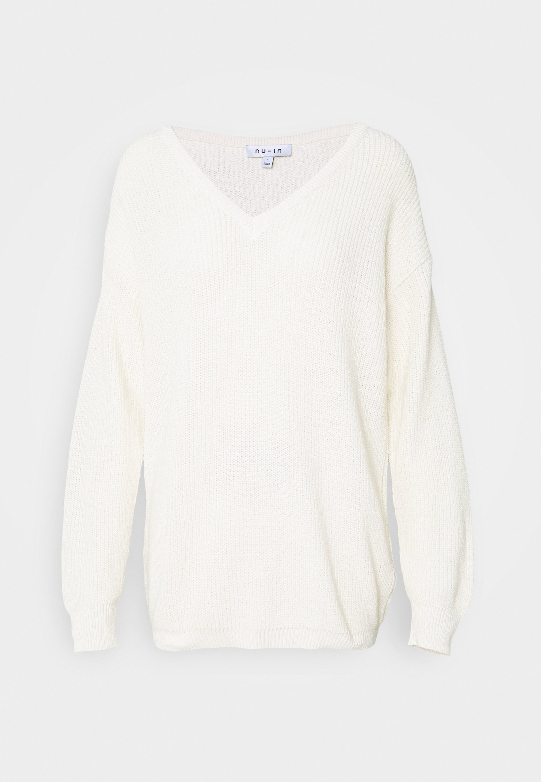 NU IN DEEP V NECK JUMPER Trui off white Zalando.nl NU IN DEEP V NECK JUMPER Trui off white Zalando.nl