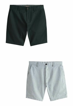 STRAIGHT FIT STRETCH - Shorts - navy white