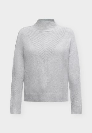 ONLY, ONLPRINCESS HIGHNECK - Pullover - light grey melange