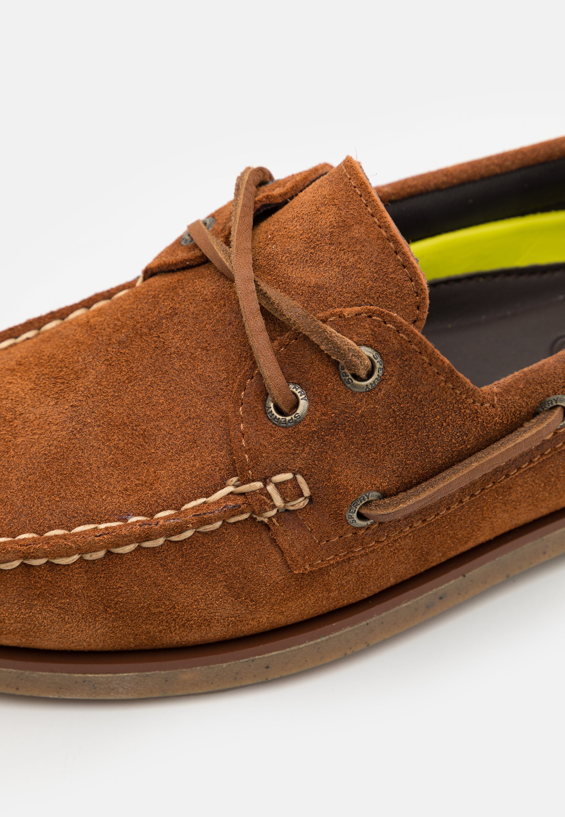 Sperry Gold 2 Eye Boat Shoes, Men's, Size: 8, Tan - Suede