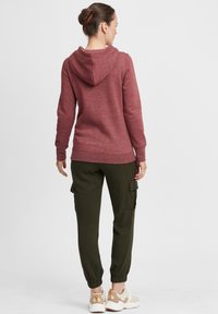 Oxmo OXOLIVE - Mikina s kapucňou - wine red m