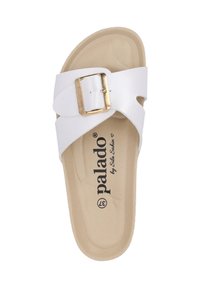 Palado by Sila Sahin Pantolette flach - weiß metallic