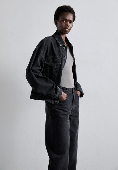 Agolde LOW CURVE - Blugi loose fit - black tar