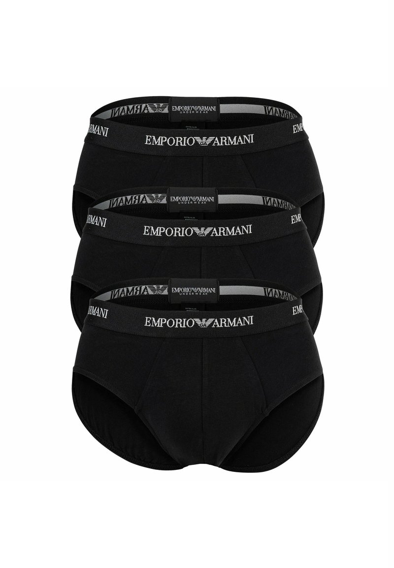 Emporio Armani 3 PACK PARTE BASSA - Kalhotky - schwarz