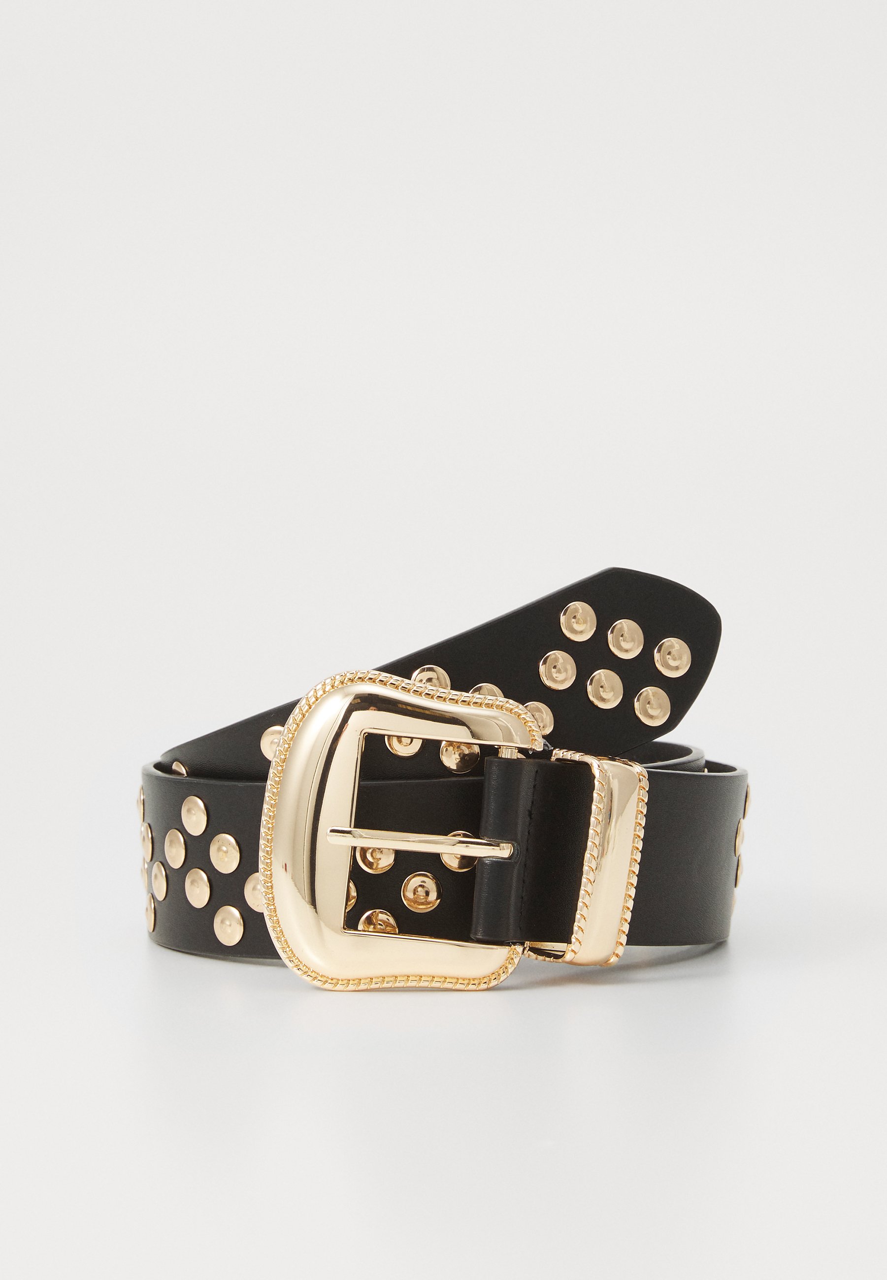 ONLY ONLPHOEBE STUDDED BELT - Belt - black/light gold-coloured 