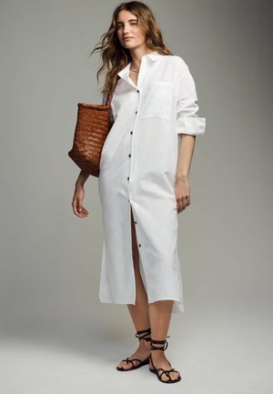 LONGLINE  - Blusenkleid - white