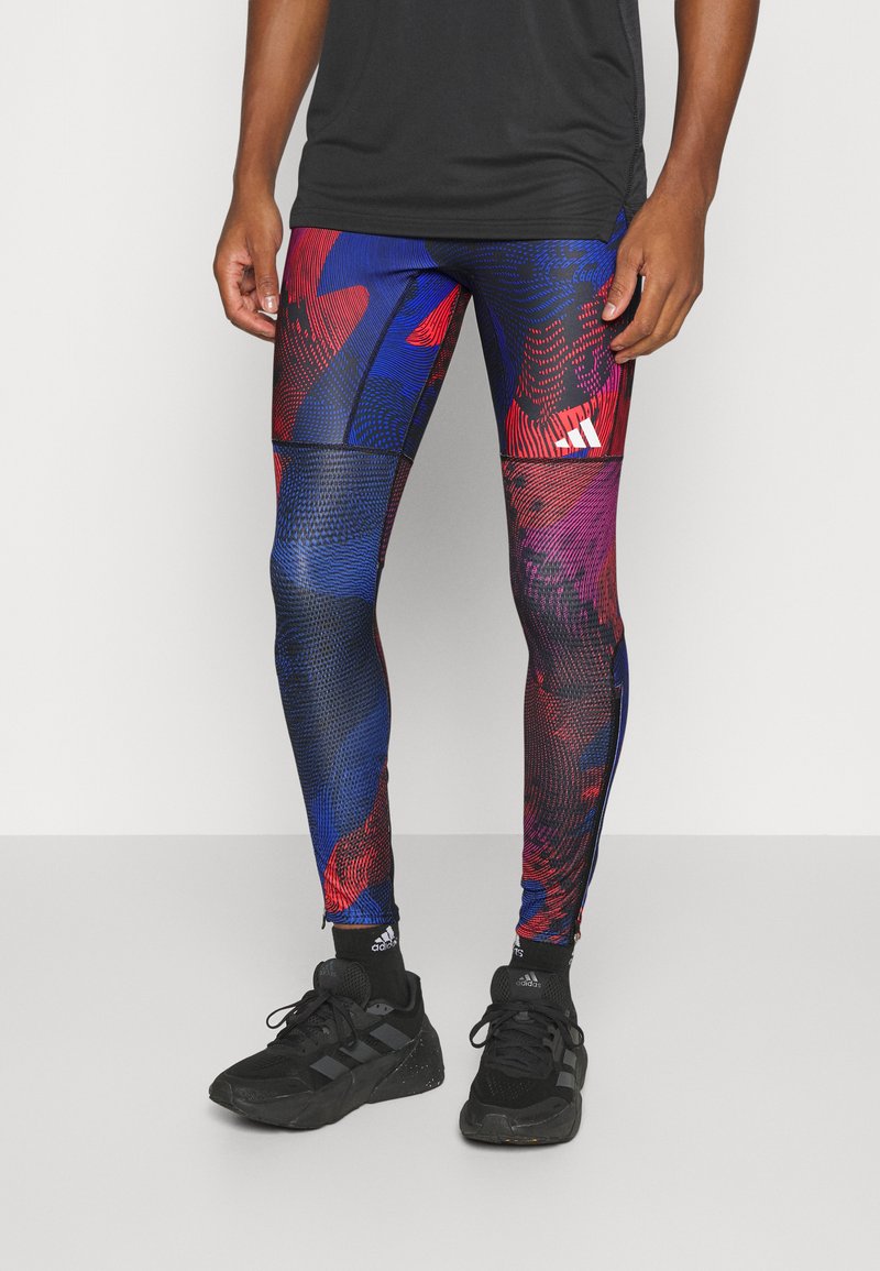 adidas Performance SATURDAY Leggings black/lucid fuchsia/black