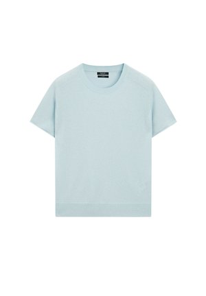 Massimo Dutti, T-Shirt basic - light blue