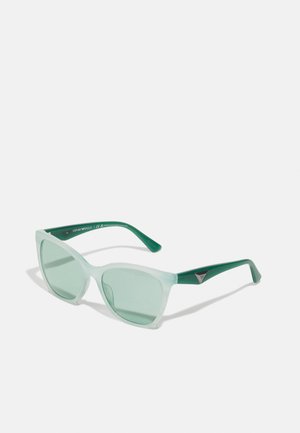 Sonnenbrille - shiny striped green/green