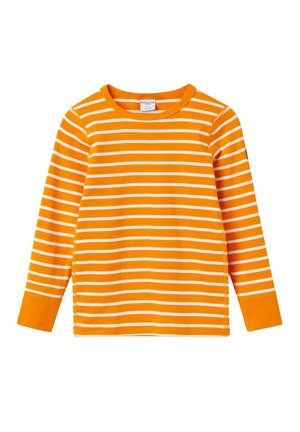 STRIPED   - Pitkähihainen paita - dark cheddar