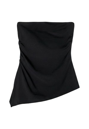 PULL&BEAR, ASYMMETRIC STRAPLESS - TOP - Top - black