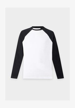 YOURTURN by Zalando, UNISEX - Μπλούζα με μακριά μανίκια - white/black