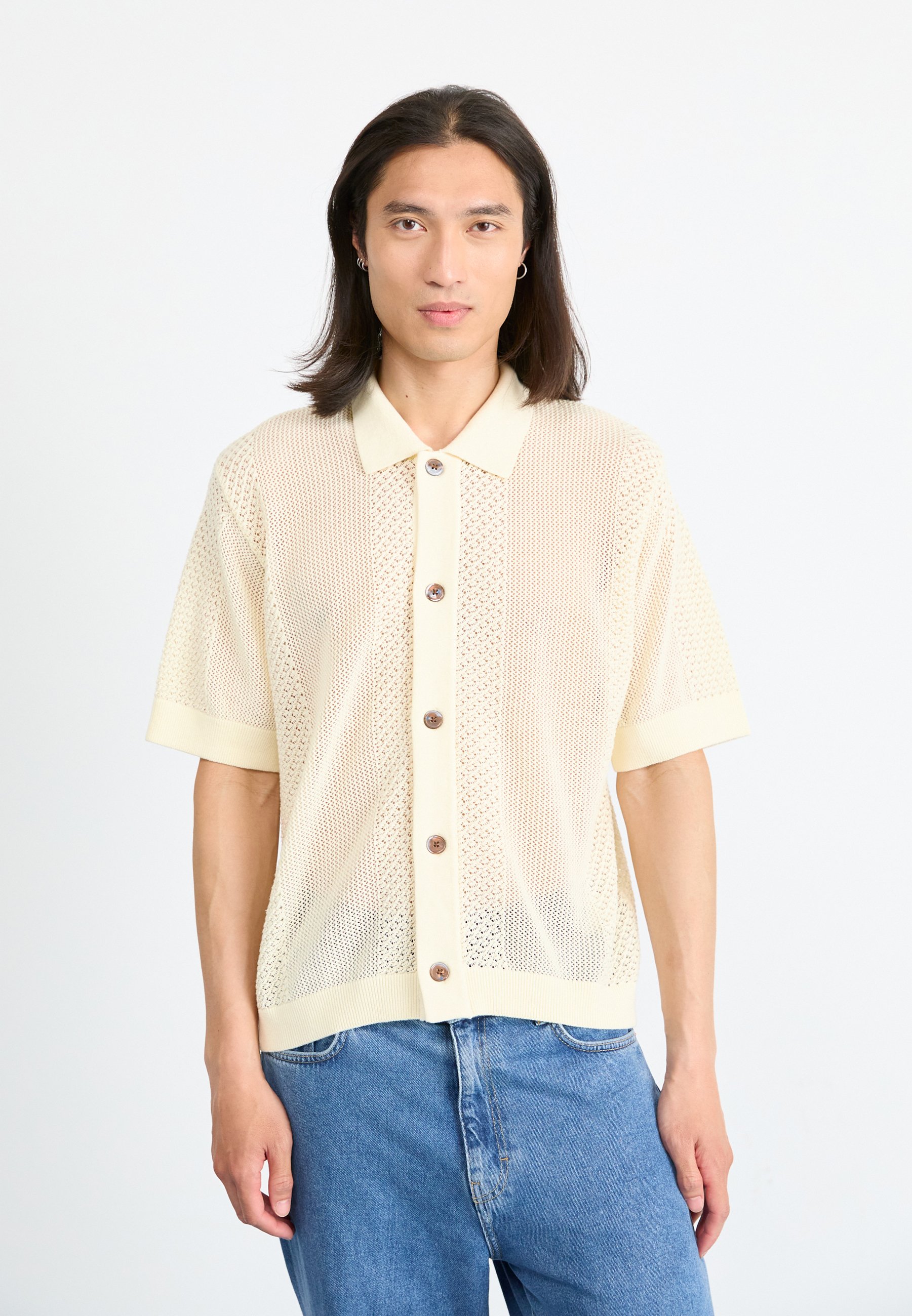 Obey Clothing EVAN SWEATER SHIRT - Chemise - unbleached/écru - ZALANDO