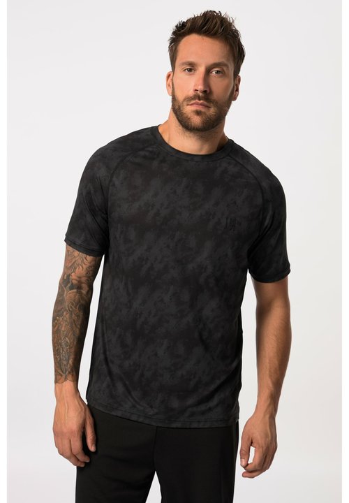 T-Shirt JP 1880 Uomo Modello Henley Con Abbottonatura, Mezza Manica, Basic, Vestibilità Comoda - 5