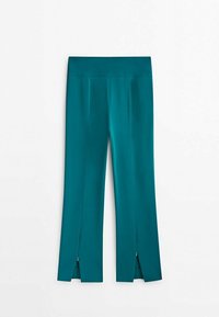Massimo Dutti Tygbyxor - mottled dark green