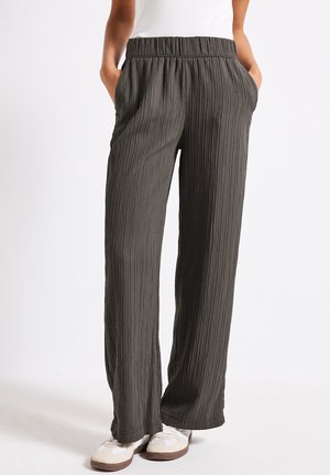 Pantalon classique - mottled brown