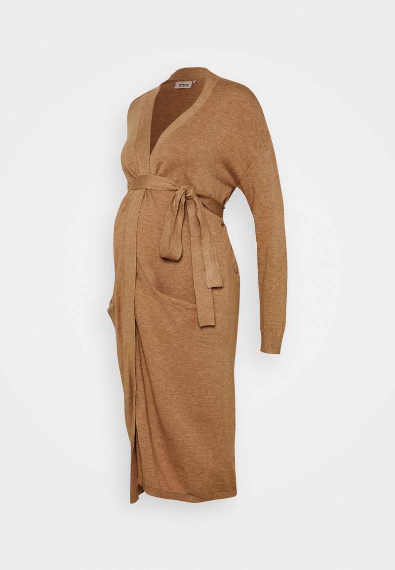 ONLY MATERNITY OLMCOZY LONG - Cardigan - toasted coconut