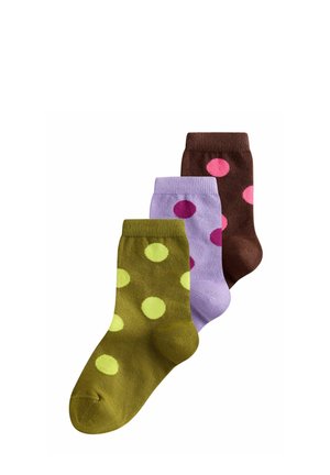 Next, 3 PACK - Socken - pink and plum/red