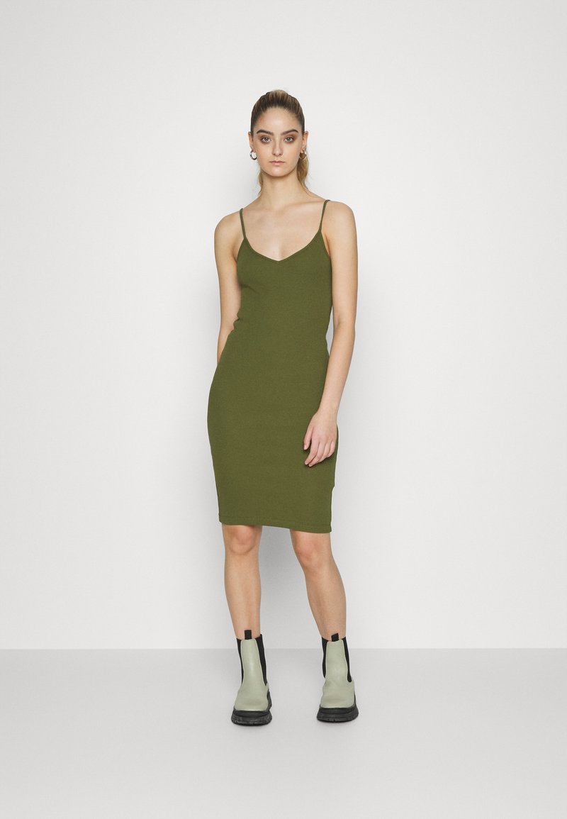 Damen Kleider | KnowledgeCotton Apparel CANNA STRAP DRESSEtuikleidburned olive/oliv - VN08216 Damen Kleider | KnowledgeCotton Apparel CANNA STRAP DRESSEtuikleidburned olive/oliv - VN08216