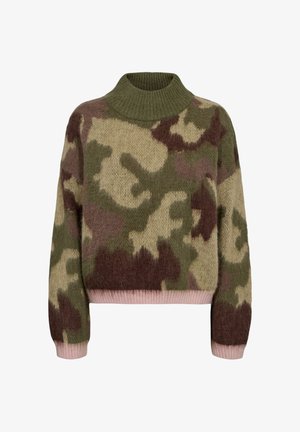 Nümph, NUCAMU PULLOVER - Jersey de punto - calla green