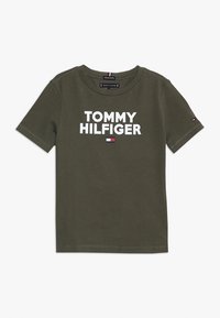 Tommy Hilfiger LOGO TEE - Triko s potiskem - green