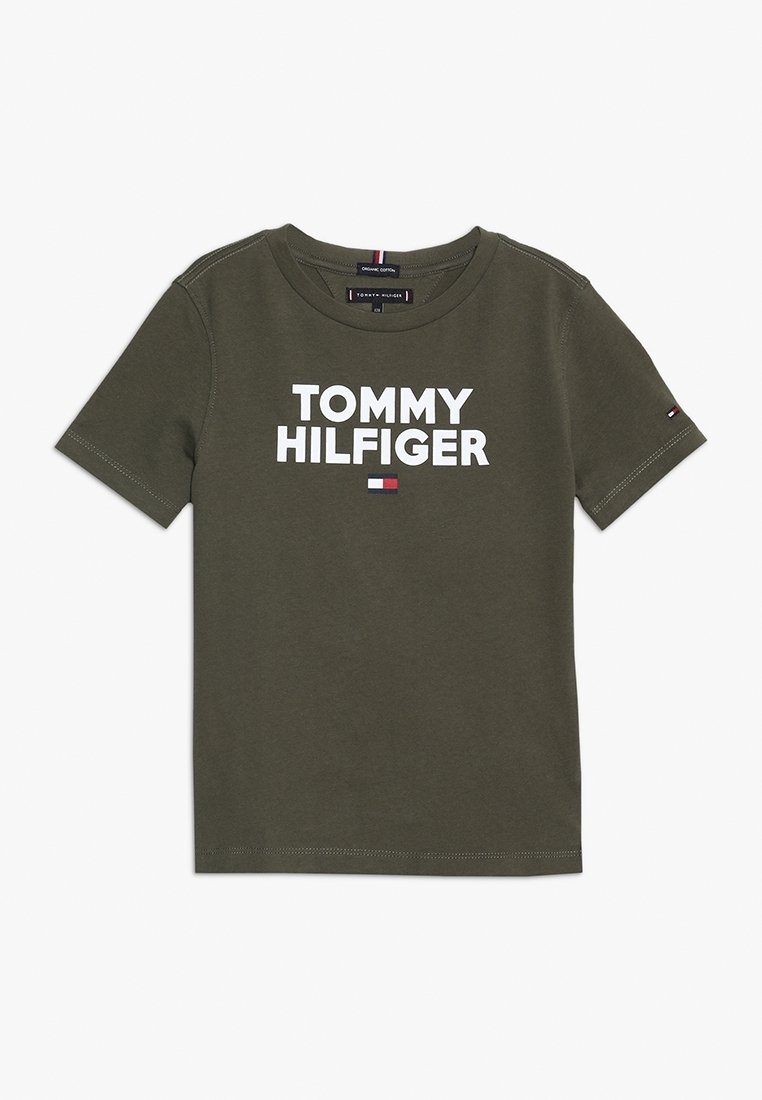 Tommy Hilfiger LOGO TEE - Triko s potiskem - green