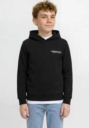 JJ Rebel, KAPUZENPULLOVER TEXT KAPUZENPULLOVER - Mikina s kapucňou - black