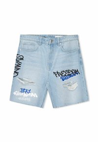 Unselected, light blue denim