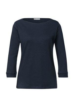 Street One, 3/4-ARM SHIRT MIT U-BOOT-AUSSCHNITT - Langarmshirt - darkest blue